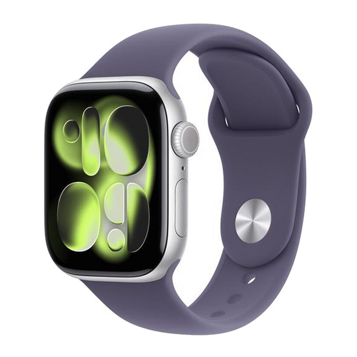 Apple Watch Series 11 GPS + Cellular 42mm Alluminio-Argento - Sport Band Viola M/L