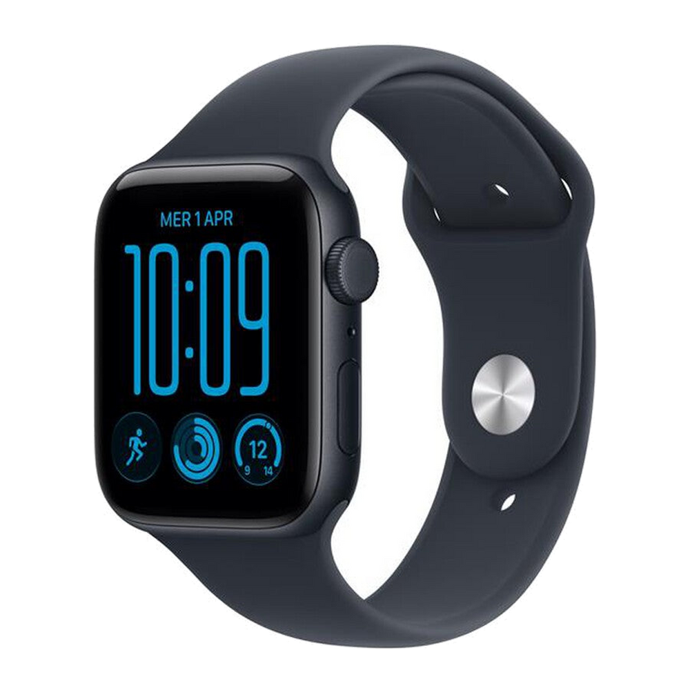 Apple Watch SE 3 GPS+Cellular 44mm Alluminio Mezzanotte-Sport Band Blu marino - M/L