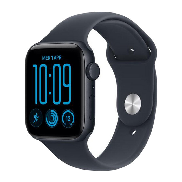 Apple Watch SE 3 GPS+Cellular 44mm Alluminio Mezzanotte-Sport Band Blu marino - M/L