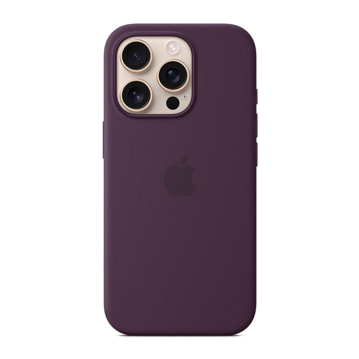 Apple Custodia MagSafe in silicone per iPhone 16 Pro-Prugna