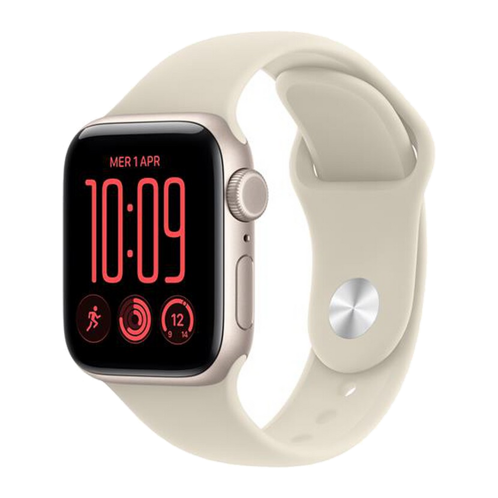 Apple Watch SE 3 GPS + Cellular 40mm Alluminio Galassia-Sport Band Sabbia - M/L